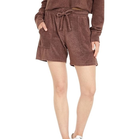 Year Of Ours Poolside Shorts Brown Terry Cloth sz S - Picture 1 of 9
